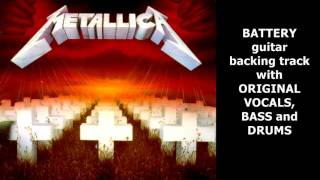 Video thumbnail of "Metallica - Battery BACKING TRACK (Original vocals, bass, drums)"