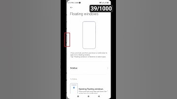 How to disable sidebar floating window setting#mobile#shortsvideo#youtubeshorts#mobilesetting#viral