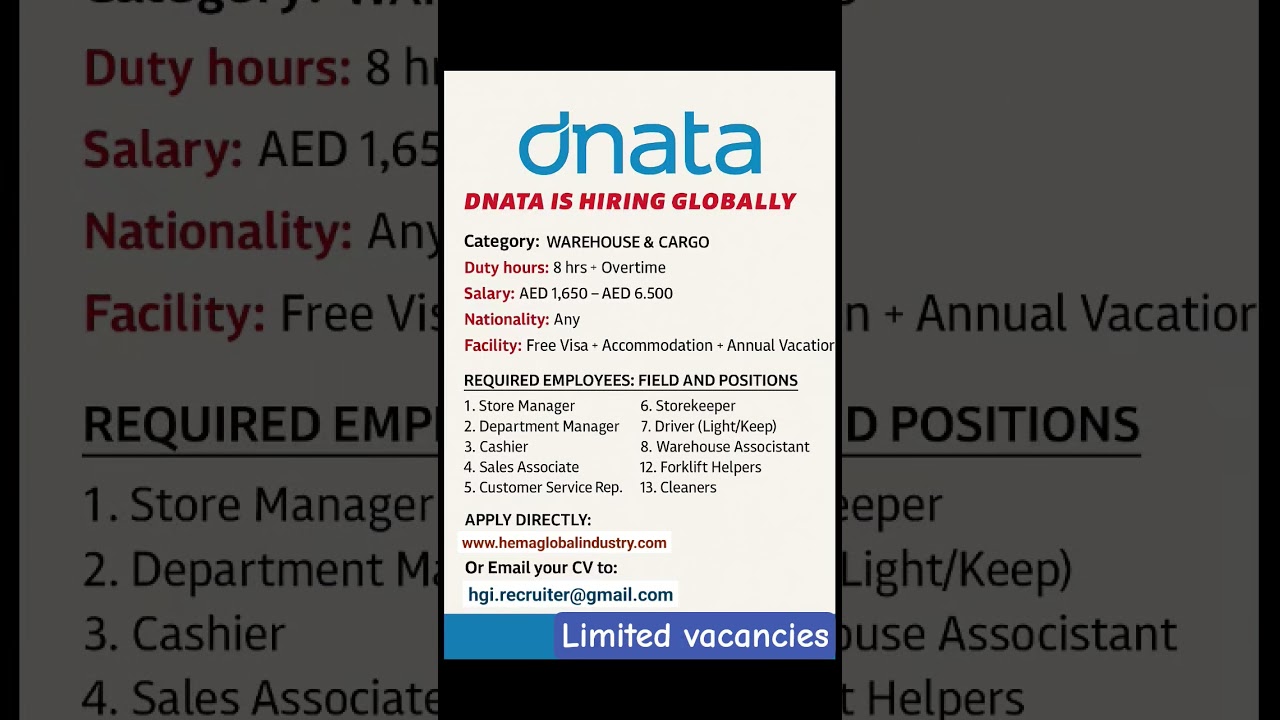 DNATA job vacancies in Dubai #uaejobs #dubaijobs #jobsindubai #fyp #shorts #gulfjobs #latestjobs
