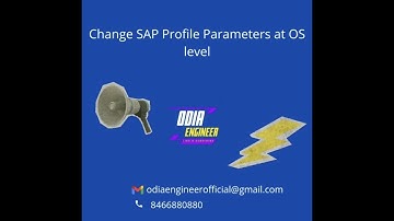 SAP Parameter Change From OS level | SAPBASIS |ODIAENGINEER #sap #linux #sapcommunity #sapbasis