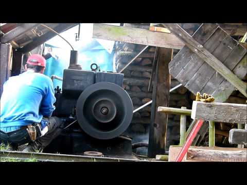 Die Michelsmühle Münchau letzte Sägemühle deutschlands mit Antrieb durch Wasserrad und Dieselmotor