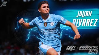 JULIAN ALVAREZ - Goles & Asistencias - 23/24 | Goals & Assists | Argentina Comps®