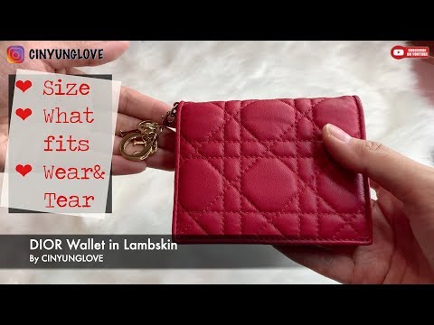 lady dior lambskin wallet