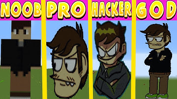 Minecraft Pixel Battle NOOB vs PRO vs HACKER vs GOD FNF Vs. EddsWorld Eduardo