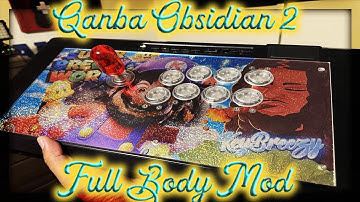 Modding The Qanba Obsidian 2 | Custom Art + Knee Lever + QANBA Gravity LX Buttons
