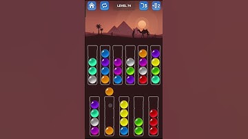 Ball Sort Puzzle Level 74 #youtube #viral #mobilegame #gameplay #colorful #solution #level #puzzle