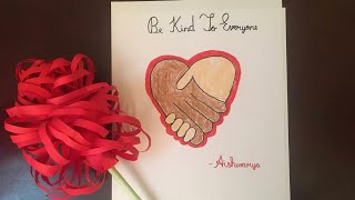 Easy Drawing: Heart Hands - Be Kind To Everyone