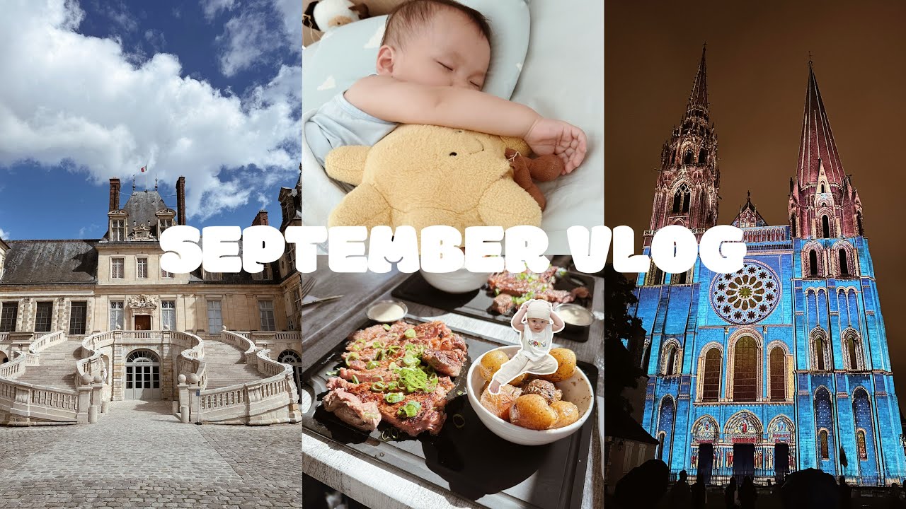 SEPT VLOG｜烧辅食的烦恼😣｜又进入独自带娃的日子🥲｜张先生在巴黎的小记录｜遇上巴黎大罢工？美丽夜景灯光show💡｜Dylan可爱暴击🥊