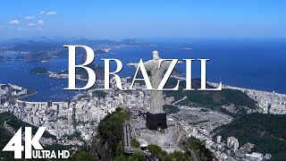 FLYING OVER BRAZIL (4K UHD)- Relaxing Music Along With Beautiful Nature Videos - 4K Video Ultra HD