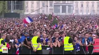 France 4 - 2 Croatie : Les quatre buts des Bleus fêtés par la fan zone du Champ de Mars