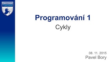 Cykly - Programování 1