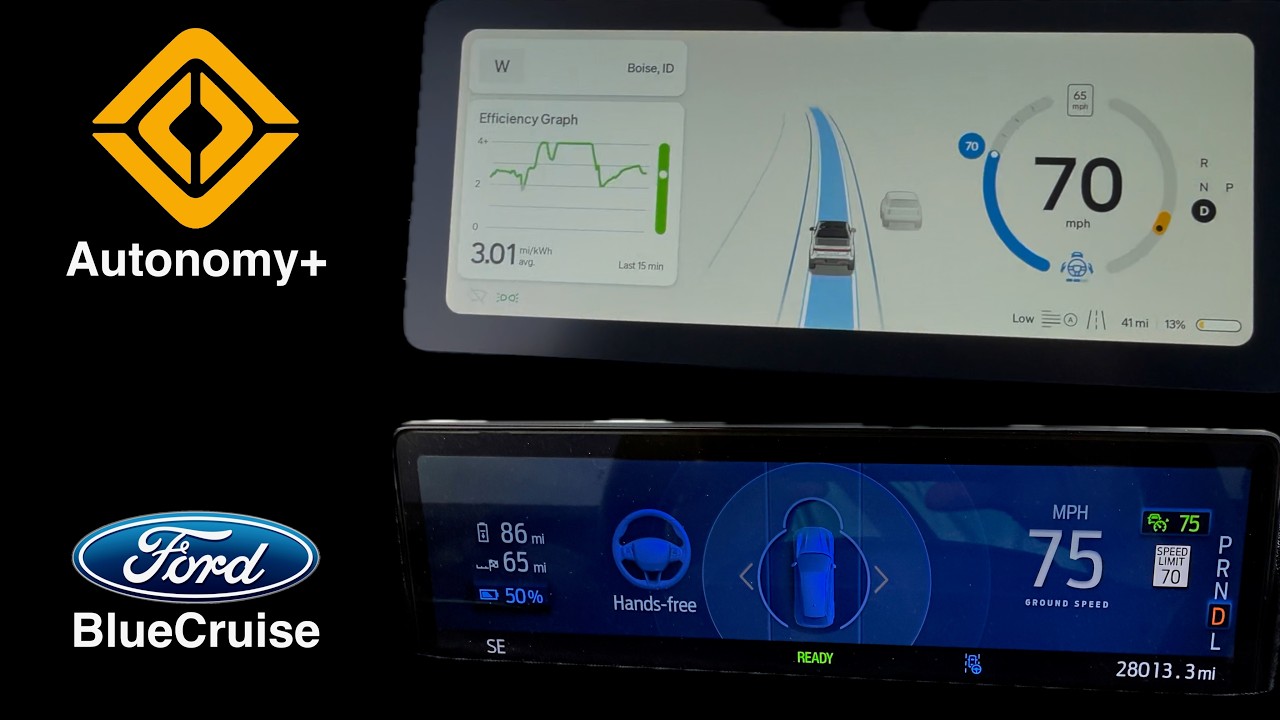 Autonomous Driving System Comparison: Rivian Autonomy+ vs Ford BlueCruise