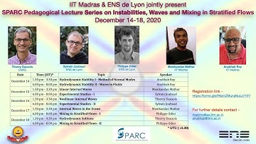 SPARC Lecture Series - Stratified Flows - Dec 14 - Hydrodynamic Stability - II