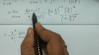 Poisson distribution as a Limiting case of Negative Binomial distribution  - BSc Statistics