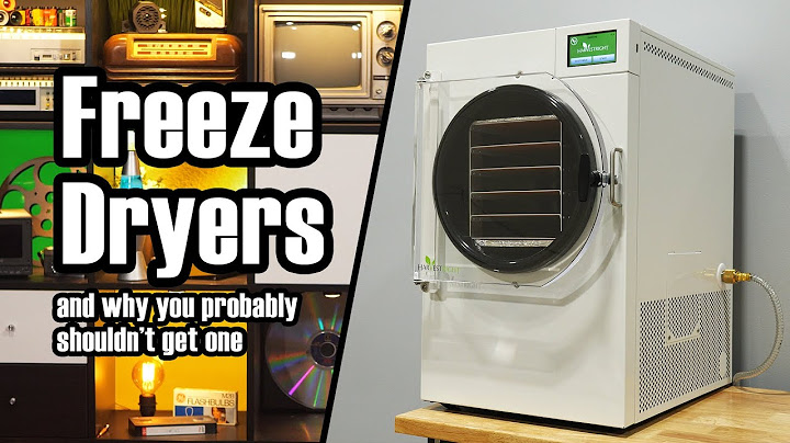 I bought a freeze dryer so you don't have to