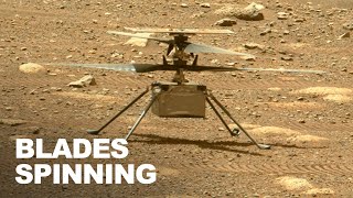 Video of Mars Helicopter Spinning Its Blades As It Prepares For Its First Flight by TerkRecoms - Tech TV 13,667 views 3 years ago 2 minutes, 29 seconds