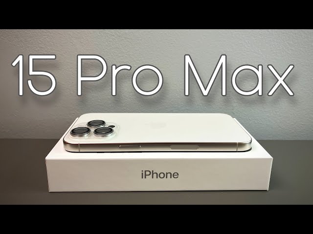 iPhone 15 Pro Max White Titanium - Unboxing, Comparison & First