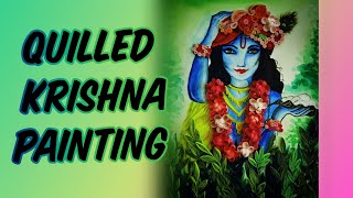Quilling krishna painting | Janmastami special | Quilling panting