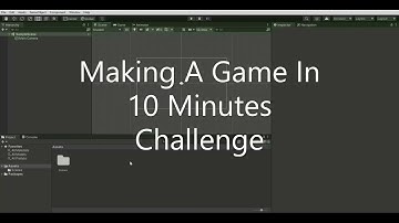 Making A Unity Game In 10 Minutes