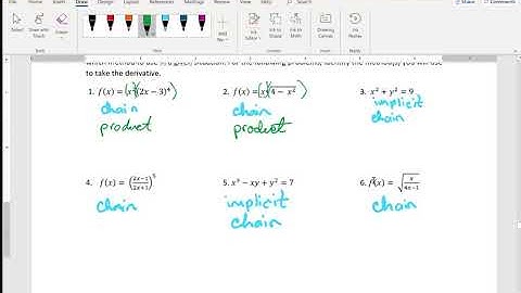 3.5 Selecting Procedures for Calculating Derivatives Ex 1-9