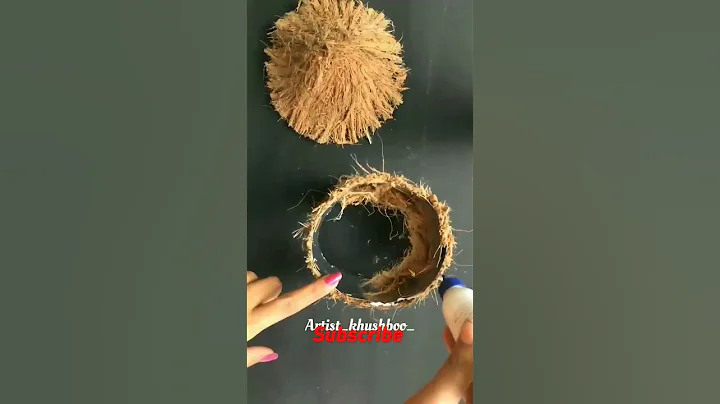 waste coconut husk craft idea#shorts #shortvideo #youtubeshorts #subscribe