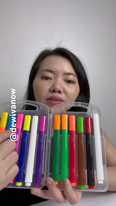 Bongkar rahasia spidol ajaib #dewivanow #spidolberubahwarna #magicmarker #spidolajaib