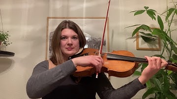 A melodic minor 1 octave scale Viola