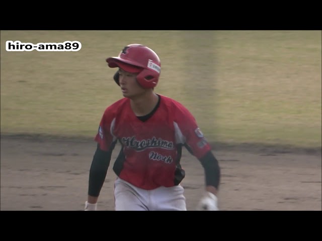 中学硬式・卒団》【タイムリー3BH打ったよ】 上田陸斗中堅手