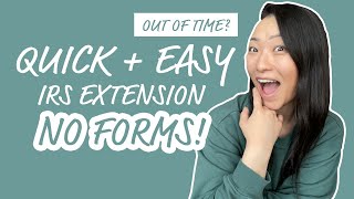 EASY & QUICK: No FORMS Extension (IRS Direct Pay)  How to File An Extension on Your Income Taxes