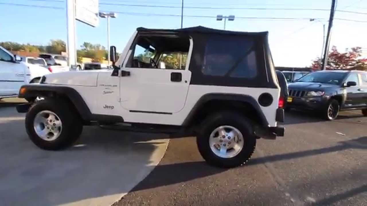 2000 Jeep Wrangler Sport | Stone White Clearcoat/Black Soft Top | YP752980  | Mt Vernon | Skagit - YouTube