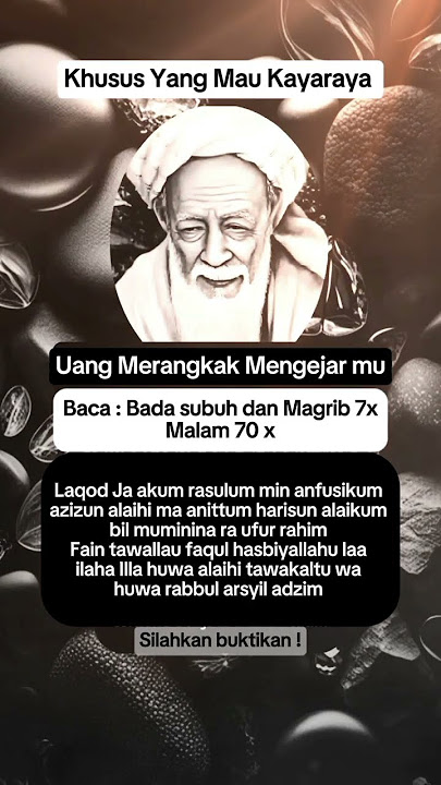 Uang Merangkak Mengejar Mu: Amalan Kaya Raya #pusakaulama #shorts