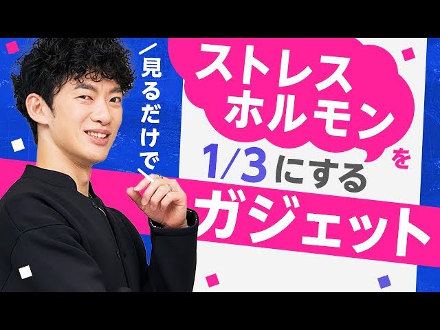 見るだけでストレスホルモンを1/3にするガジェット?がこちら