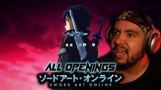 SWORD ART ONLINE All Openings REACTION