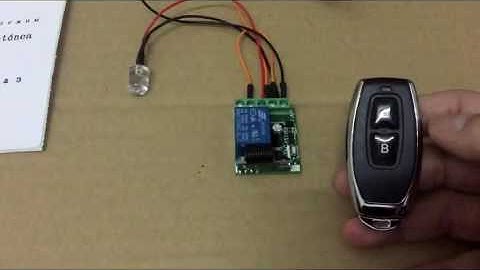 Smart Home Control: 433Mhz 1 Channel DC12V Remote Control Switch with 2 button remote control