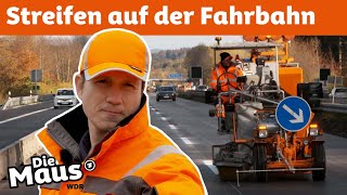 Wie kommen die Streifen auf die Autobahn?| DieMaus | WDR