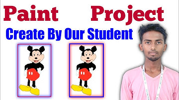 Creating a Amazing Paint Project  Mickey Mouse  for BDS Students