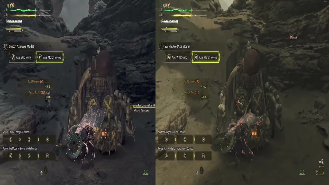 Rapid Morph 3 Left, Rapid Morph 0 Right