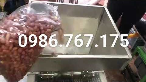 Máy bóc vỏ lụa đậu phộng, tách vỏ hạt lạc cực nhanh và sạch sẽ