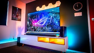 The DREAM Modern Living Room Setup for Work & Gaming  Minimal & Simple!