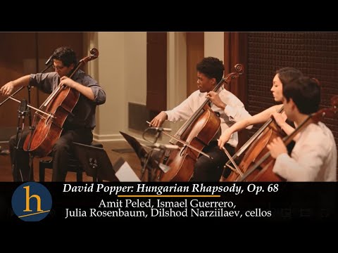 Heifetz 2017: David Popper: Hungarian Rhapsody, Op. 68 | Amit Peled & 3 cellos