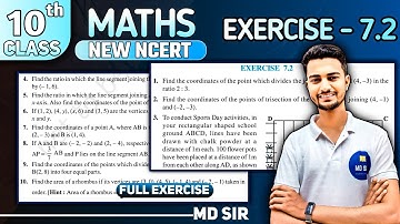 Class 10 Maths Chapter 7 | Coordinate Geometry | Exercise 7.2 Solutions