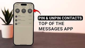 Hoe kan ik contacten vastmaken en losmaken bovenaan de Berichten-app op de iPhone?