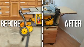 I Upgraded My jobsite Contractor Table Saw Into a Cabinet Saw!