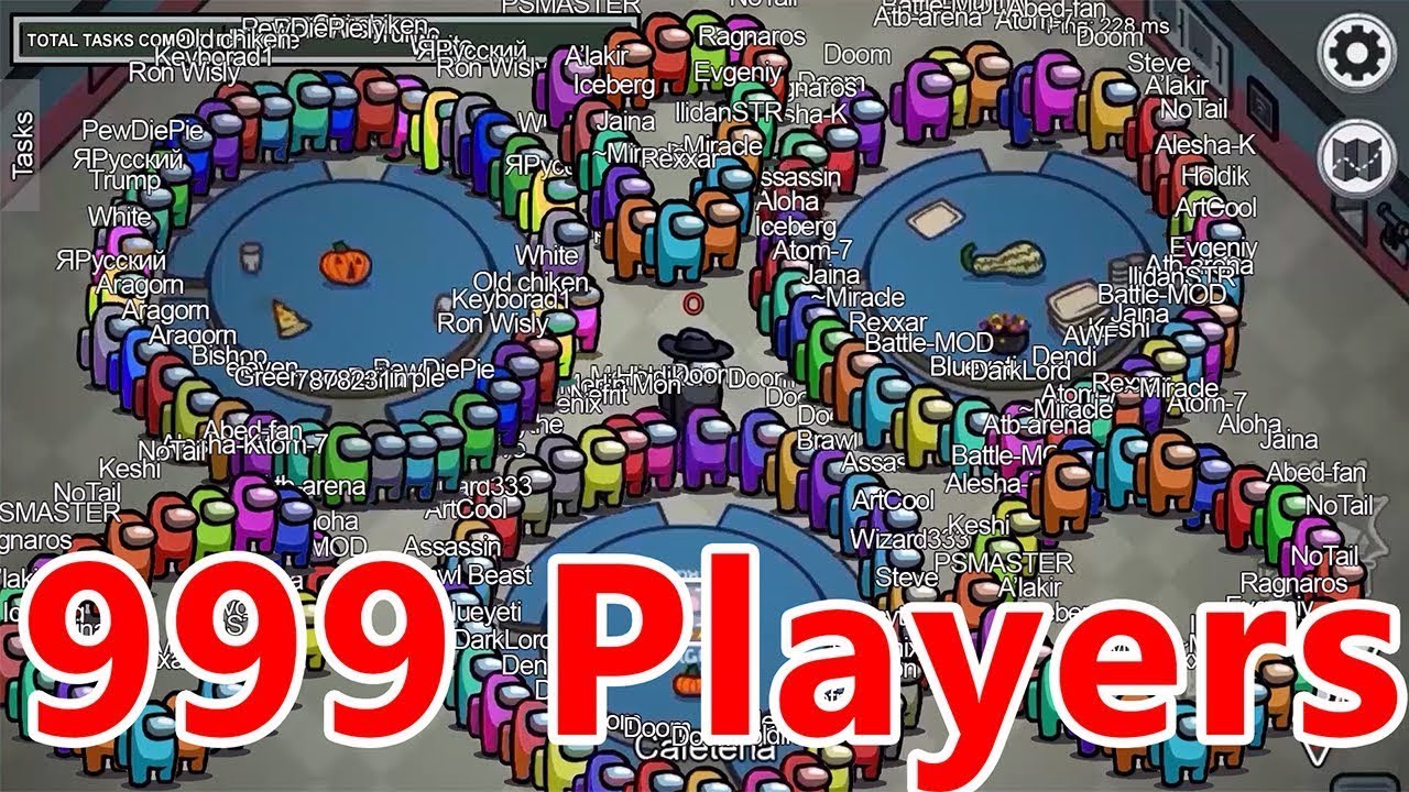AMONG US, but with 999 PLAYERS