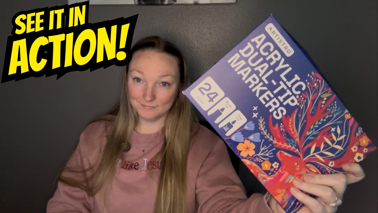 ARTISTRO 24 Acrylic Paint Markers Review #ad #amazoninfluencer