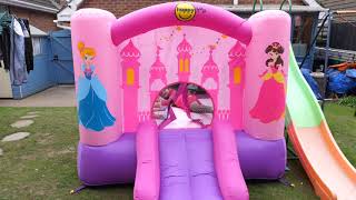 Princess Airflow Bouncy Castle by Happy Hop full setup and review