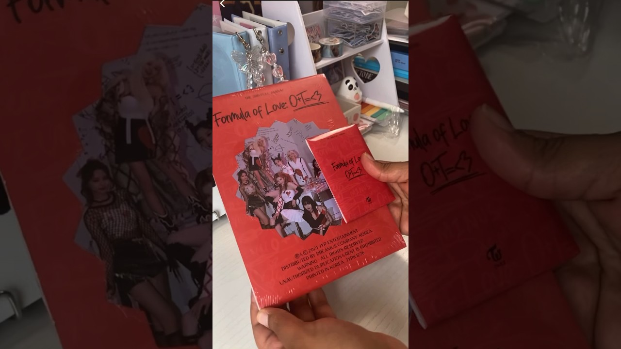 Twice formula of love album unboxing 