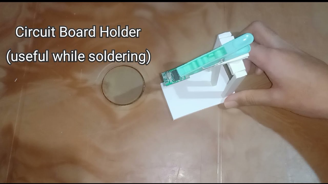 Re using discarded sun board and making a circuit board holder| 