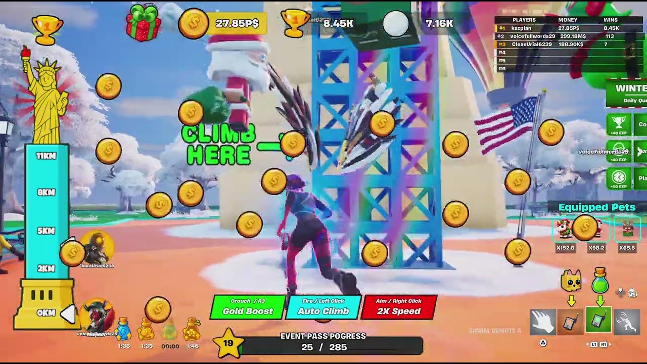 Fortnite Climb and Jump Tower - potion timer test short