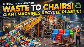 Inside a Plastic Recycling Factory | How Waste Plastic Becomes New Chairs